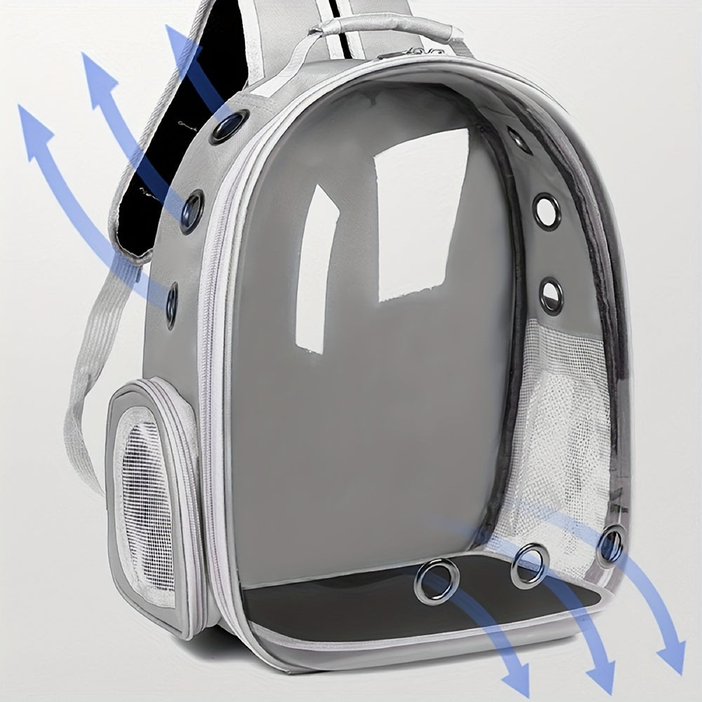 Transparent Space Capsule Cat Backpack – Portable & Breathable Pet Carrier for Travel