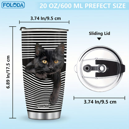 Black Cat Gift Tumbler – A Purr-fect Present for Cat Lovers