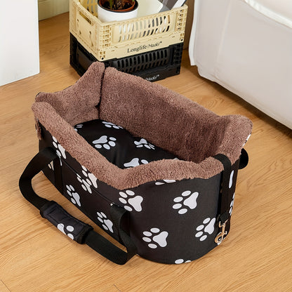 Portable Small Dog Car Seat: Multi-Functional Storage Bag for Dog Car Travel