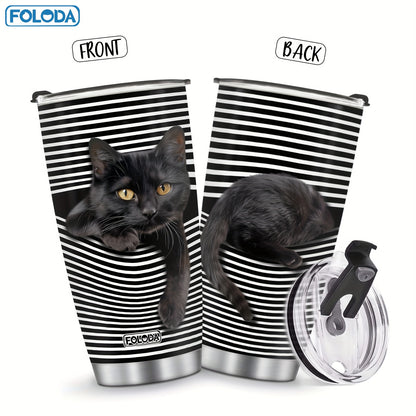 Black Cat Gift Tumbler – A Purr-fect Present for Cat Lovers