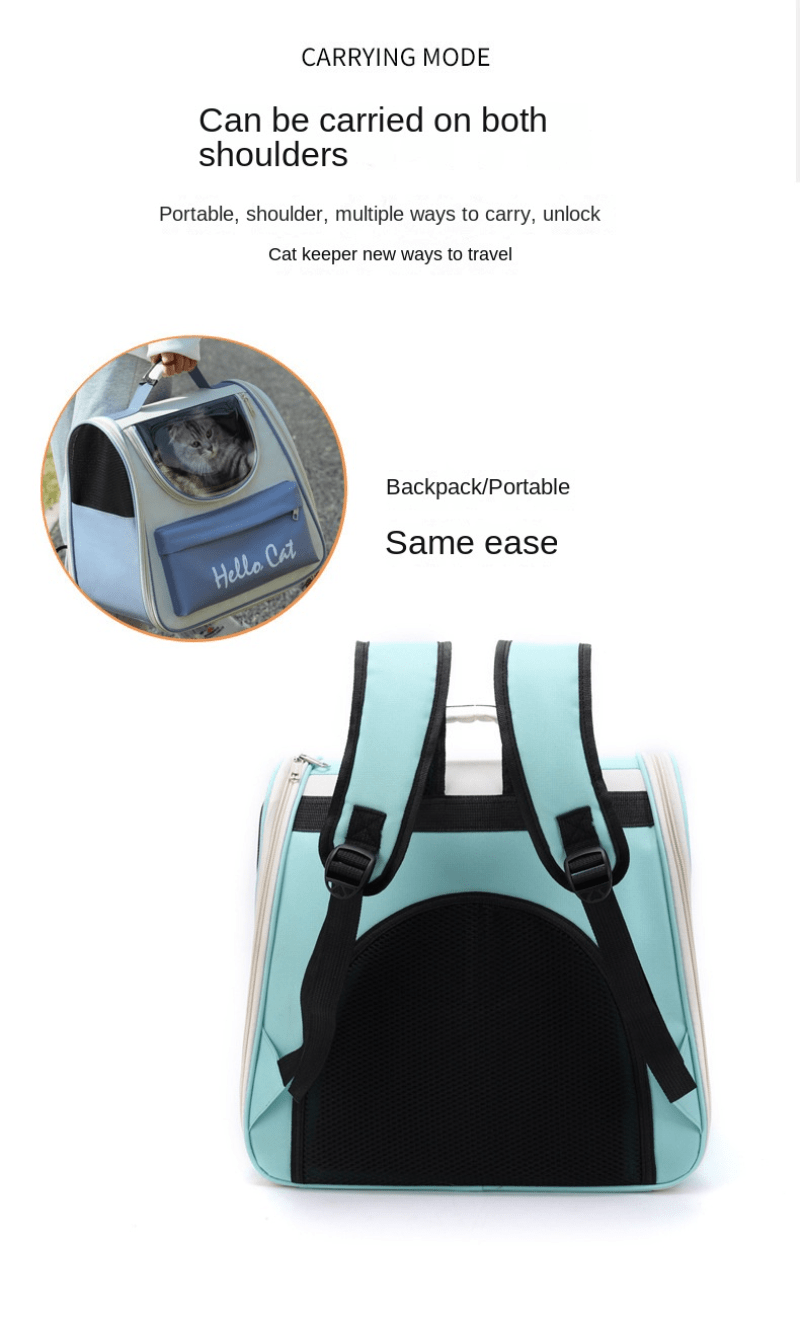 Versatile Adventure Pet Backpack – Spacious & Durable Carrier for Travel and Hiking