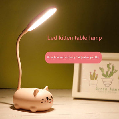 Adjustable LED Desk Lamp – Cute Cartoon Cat Design