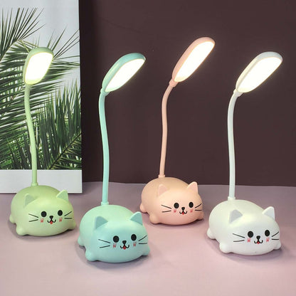 Adjustable LED Desk Lamp – Cute Cartoon Cat Design