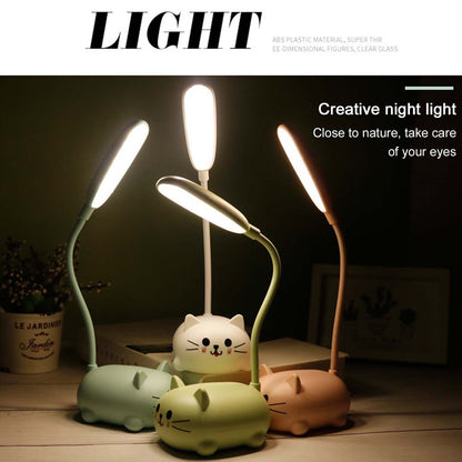 Adjustable LED Desk Lamp – Cute Cartoon Cat Design