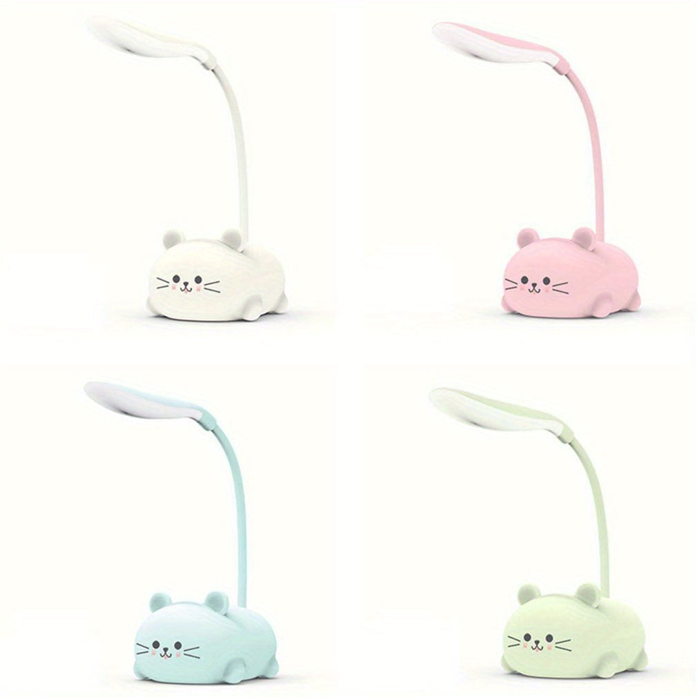 Adjustable LED Desk Lamp – Cute Cartoon Cat Design