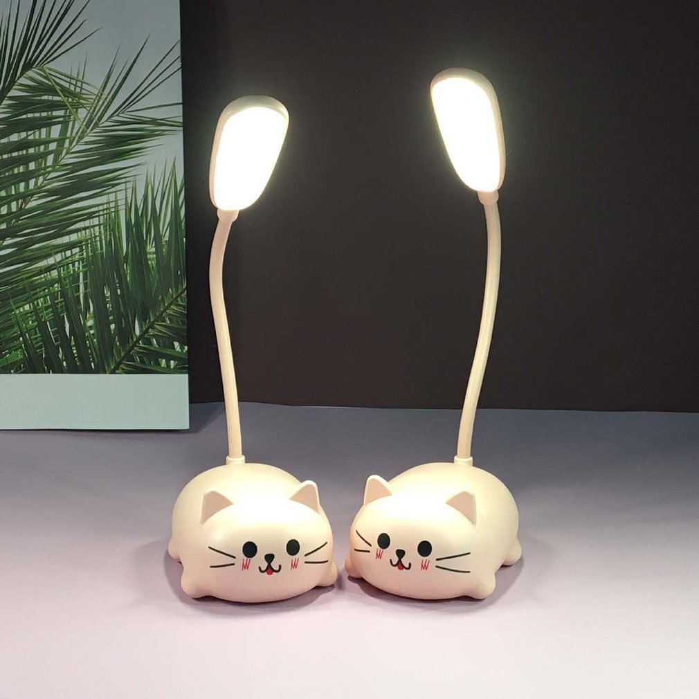 Adjustable LED Desk Lamp – Cute Cartoon Cat Design