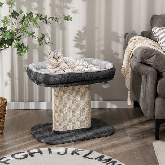 LIFEZEAL Modern Cat Tree Tower – Stylish Cat Activity Tower with Plush Perch