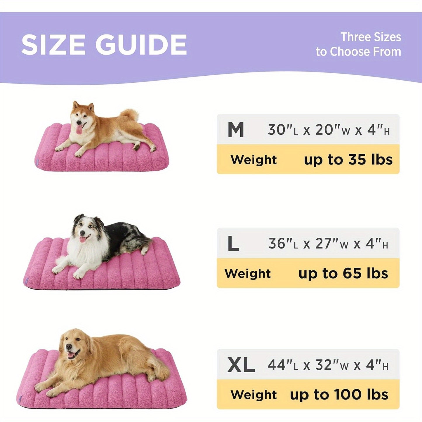 Chic Orthopedic Foam Dog Bed – Thick, Waterproof, and Comfortable Pet Bed for All Dog Breeds