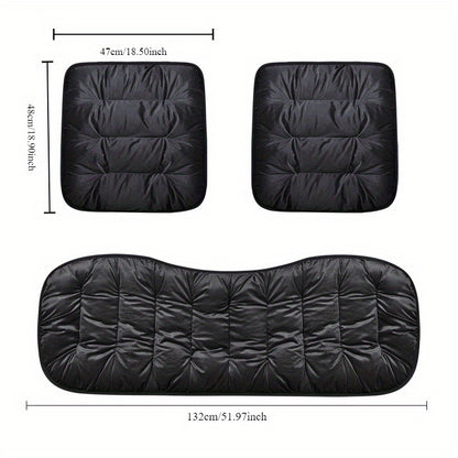 3-Piece Winter Thickened Plush Car Seat Cushions Set – Universal Fit for Front and Rear Seats