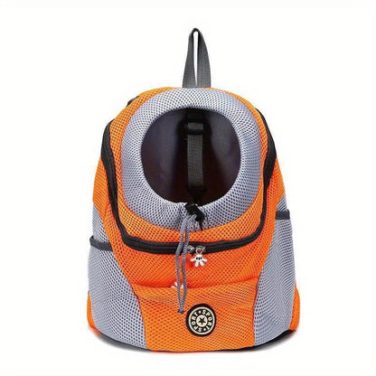 Breathable Pet Carrier Backpack – Adjustable Travel Shoulder Bag for Small Dogs and Cats