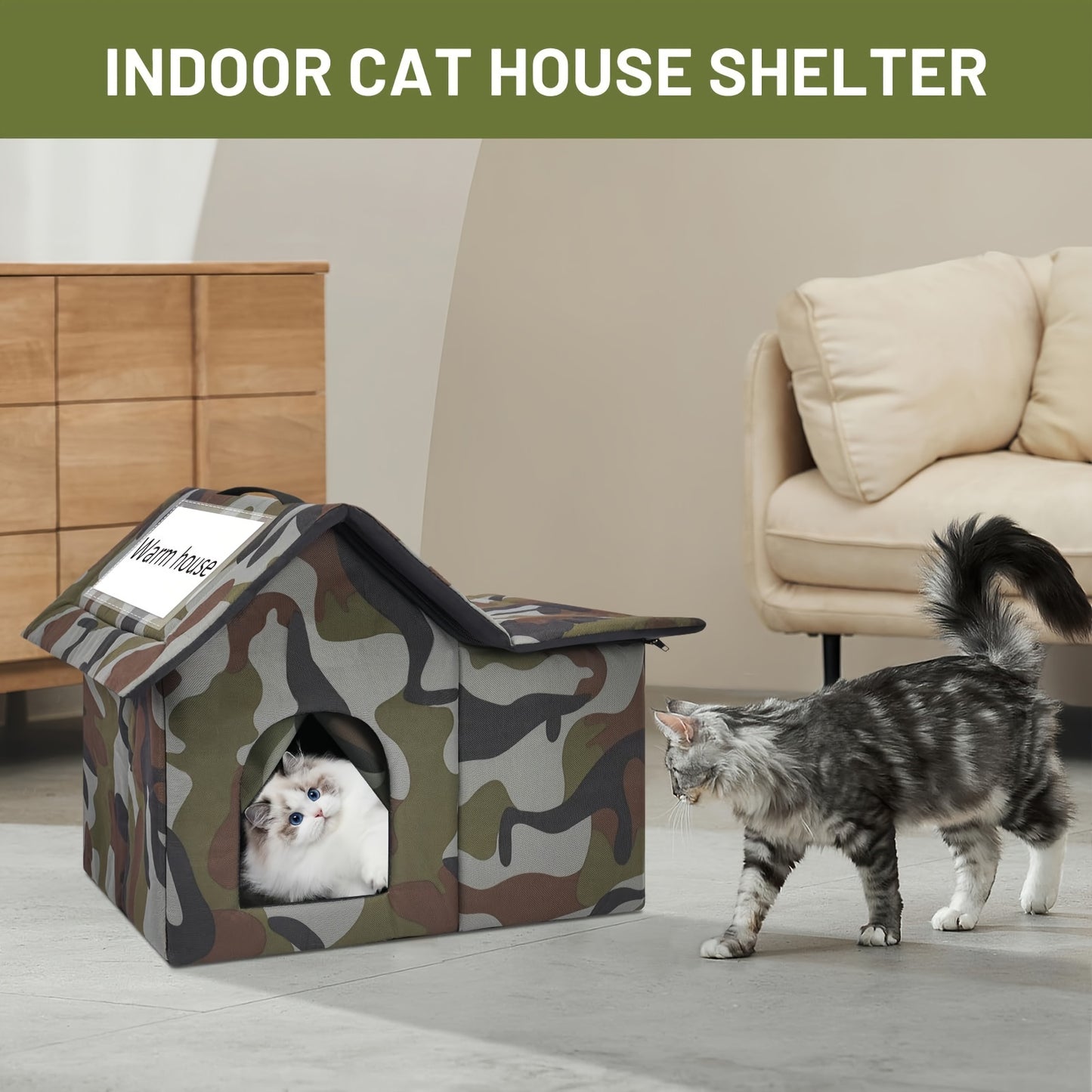 Hobo Cat Nest – Waterproof Outdoor Cat House for Winter Warmth