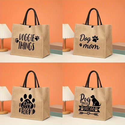 Linen Tote Bag for Women – The Perfect Gift for Dog Lovers