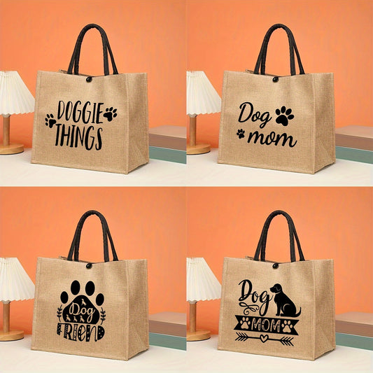 Linen Tote Bag for Women – The Perfect Gift for Dog Lovers