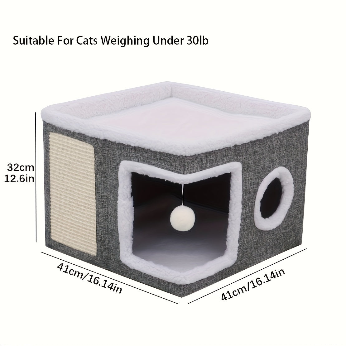 Double Layered Luxury Cat Bed for Indoor Cats – Ultimate Comfort & Style