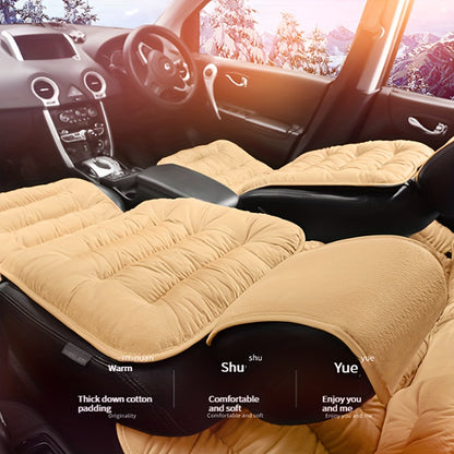 Plush Winter Car Front Cushion – Universal Seat Cover for Comfort and Warmth