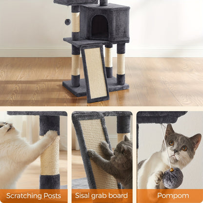 Feandrea Cat Tower – Compact Comfort for Cats of All Ages