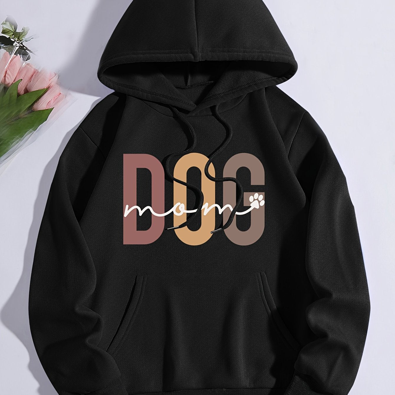 Dog Mom Print Hoodie – Cozy and Stylish for Every Proud Pet Parent