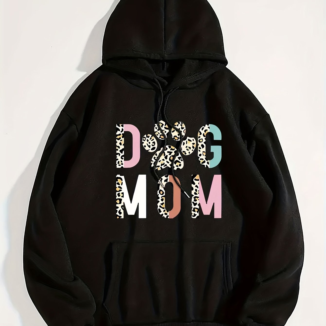 Stylish Dog Mom Print Hoodie - Perfect for Everyday Comfort and Style