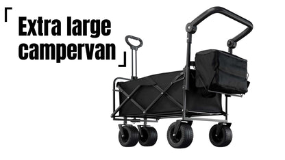 Foldable Collapsible Portable Wagon Cart – 330LBS Capacity for Pets & Outdoor Adventures