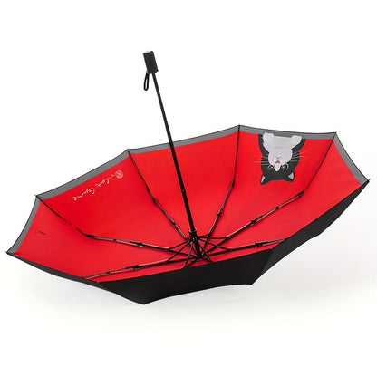 8 Bones Manual Umbrella for Men and Women - Cat Lovers Edition