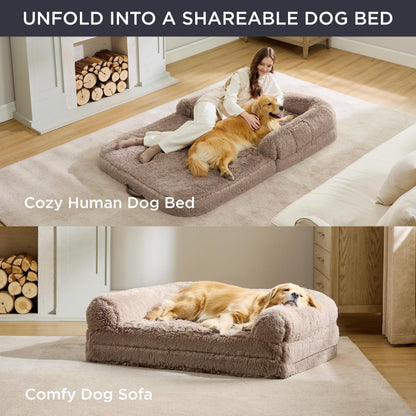 Human Dog Bed – The Ultimate Cozy Retreat for Dogs of All Sizes