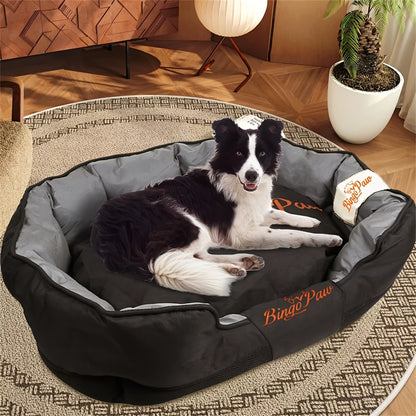 Large Heavy Duty Dog Bed - Waterproof Thicken Pet Sofa with Removable Cushion