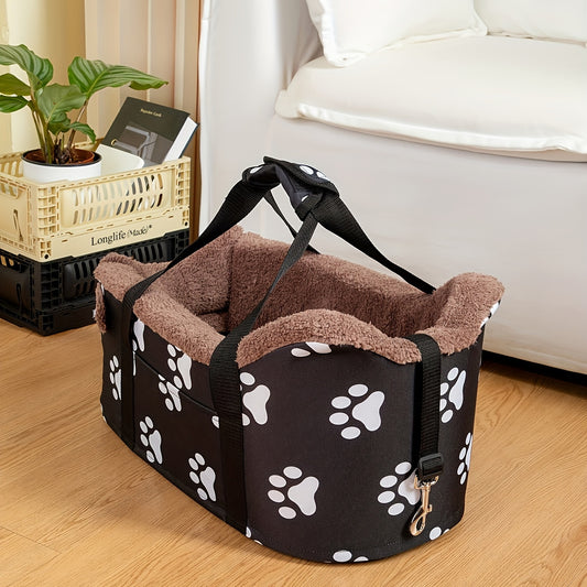 Portable Small Dog Car Seat: Multi-Functional Storage Bag for Dog Car Travel