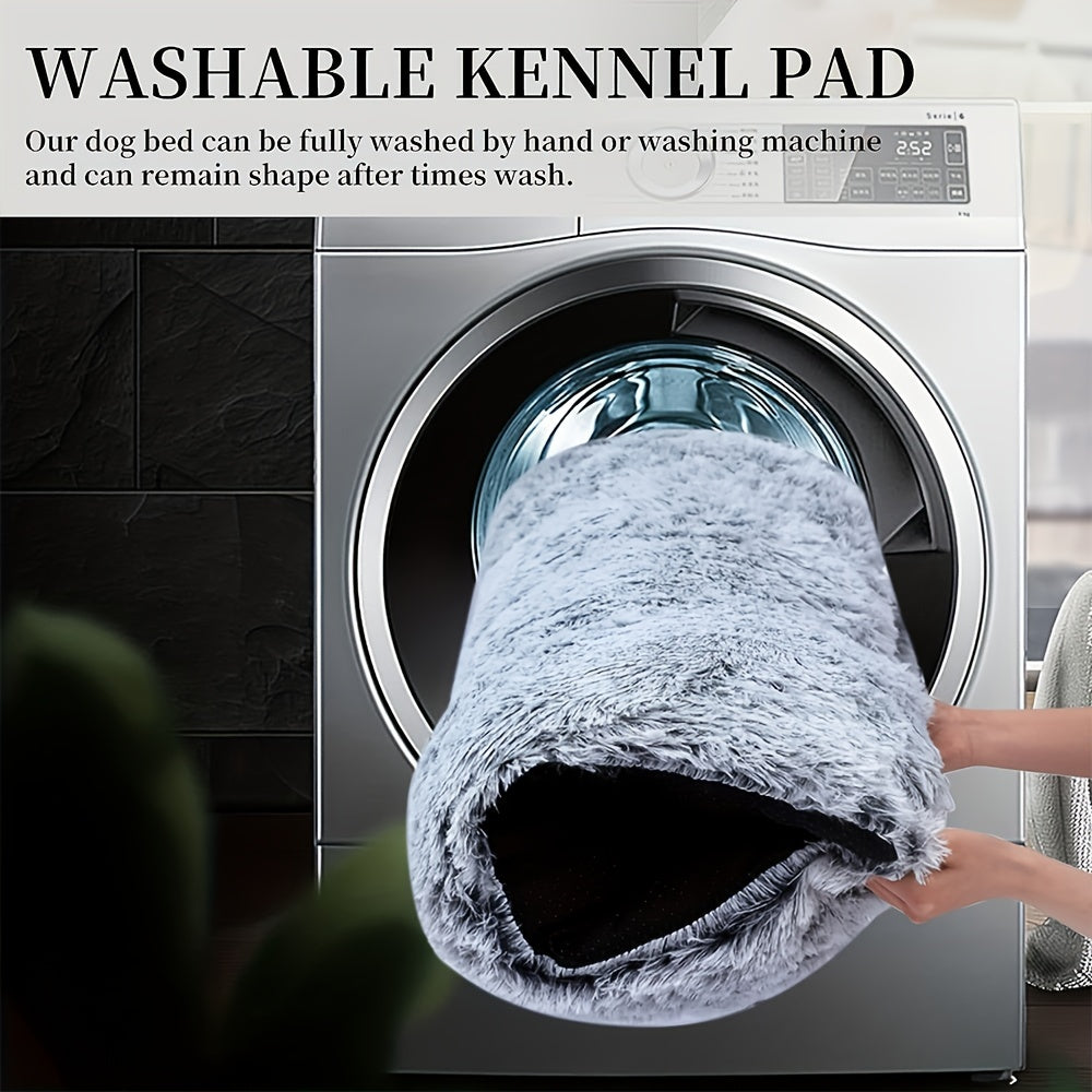 Luxury Plush Pet Bed - Washable Kennel Pad for Small to Large Dogs