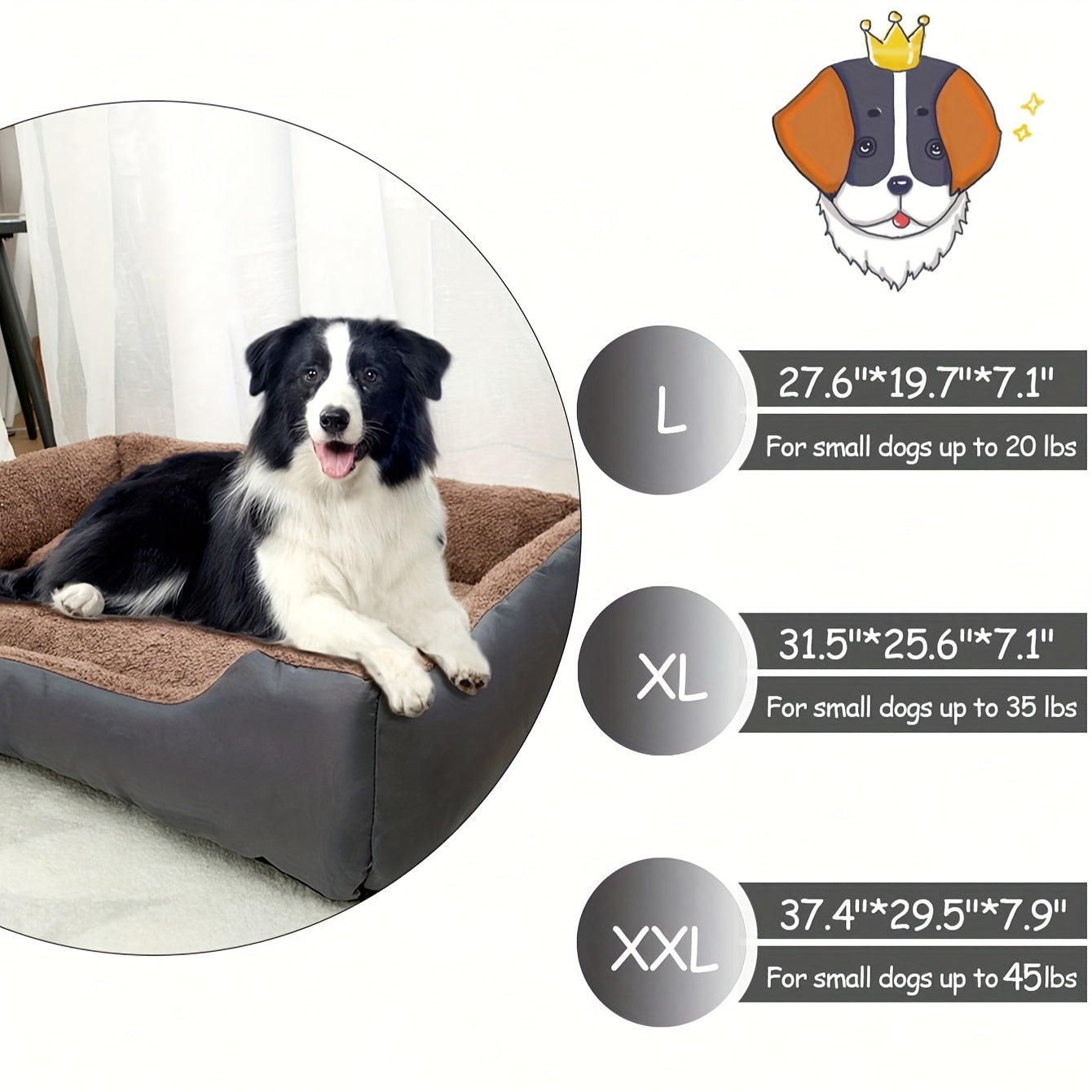 Large Orthopedic Dog Sofa Bed – Ultimate Comfort for Your Furry Friend