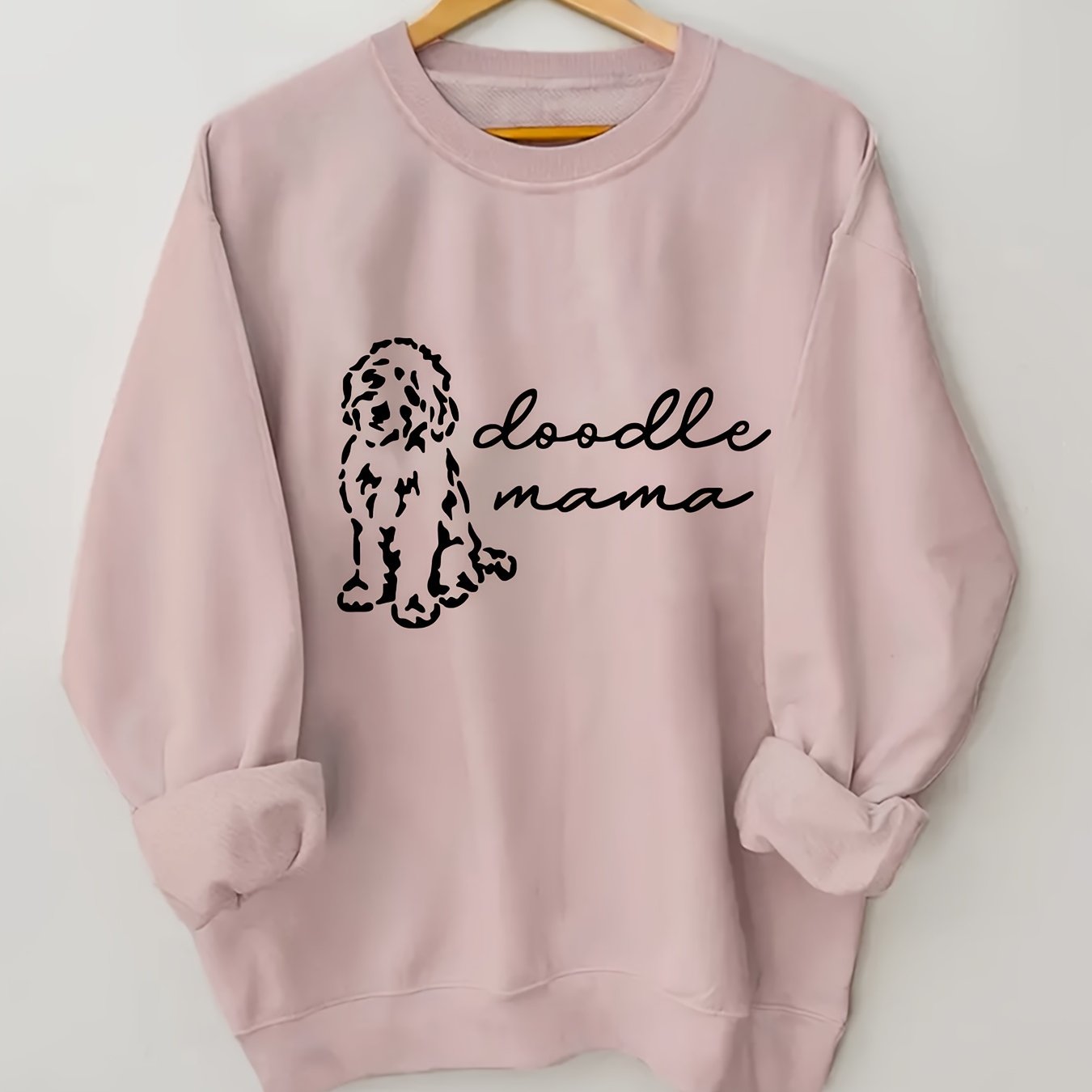 Women's Casual "Doodle Mama" Crew Neck Sweatshirt – Cozy All-Season Comfort