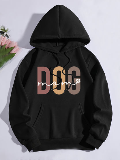 Dog Mom Print Hoodie – Cozy and Stylish for Every Proud Pet Parent