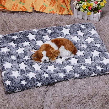 Winter Warm Soft Dog Crate Mat – Cozy Thickened Dog Bed Mat for Medium Dogs