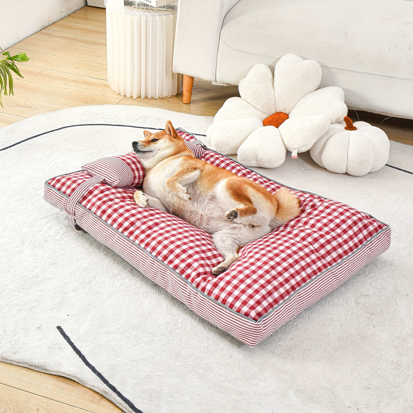 Thick Plaid Pet Mat – Cozy and Stylish Bed for Your Pets