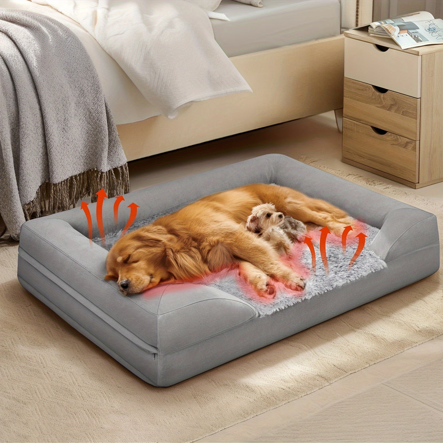 Gimars Orthopedic Thicken Egg Foam Dog Bed – Ultimate Comfort for Dogs of All Sizes