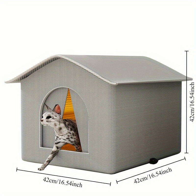 All-Season Waterproof Cat Nest – Cozy Outdoor Shelter for Stray Cats