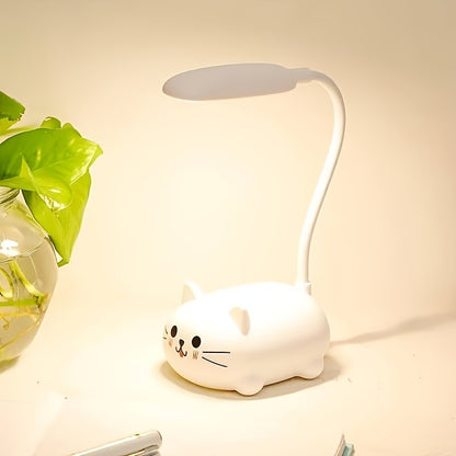 Adjustable LED Desk Lamp – Cute Cartoon Cat Design