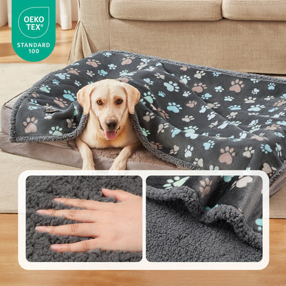 Sherpa Fleece Dog Blanket – Cozy, Durable, and Perfect for All Breeds