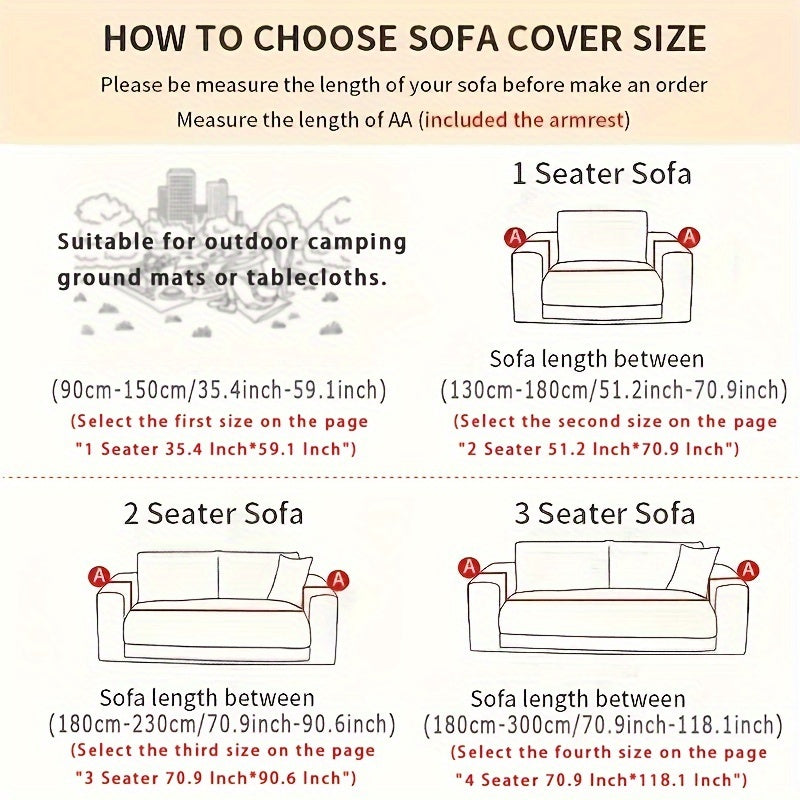 Scandinavian Style All-Season Sofa Cover – Modern Elegance for Your Home