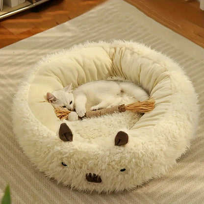 Alpaca-Shaped Winter Pet Nest – Cozy Comfort for Cats & Small Dogs