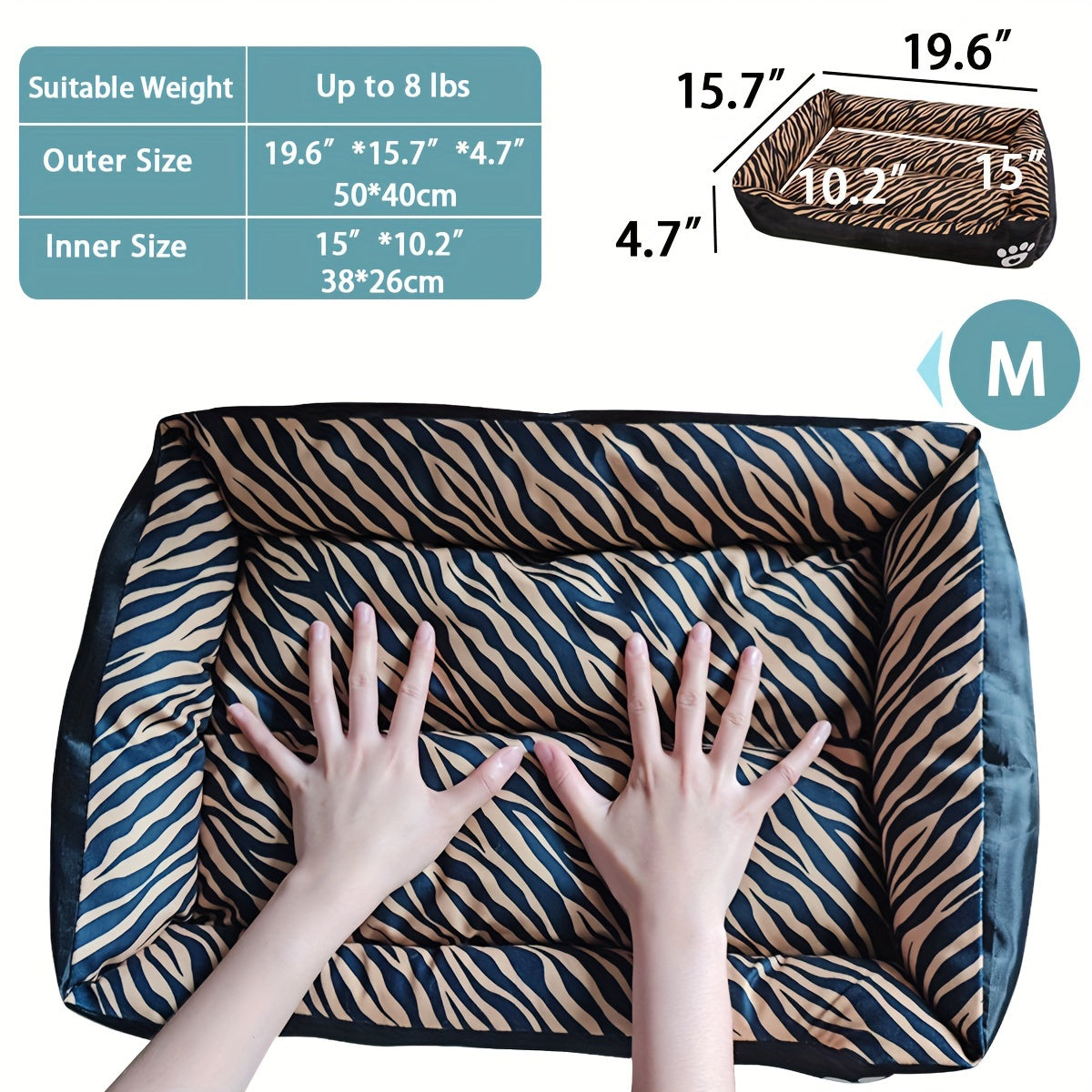 Plush Comfort Dog Bed Mat – Versatile and Cozy Rectangle Pet Bed