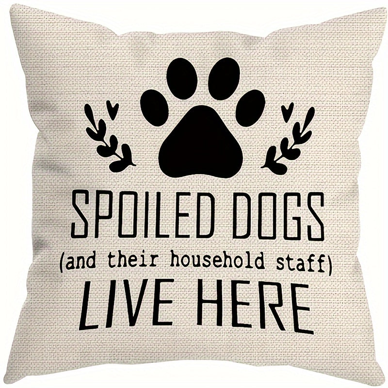 4pcs Funny Dog Lover Throw Pillow Covers – Humorous Canine Designs for Dog Enthusiasts