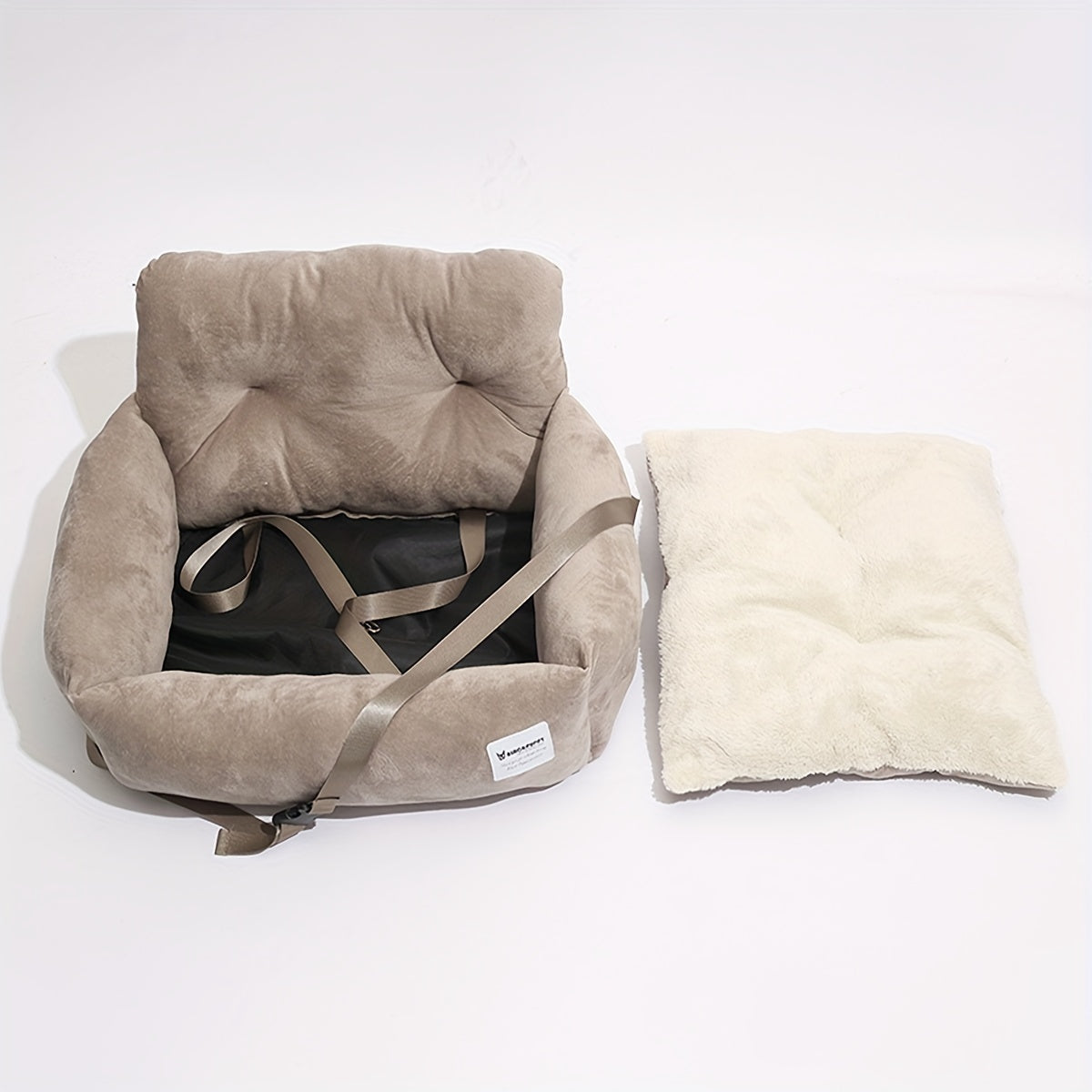 Pet Car Kennel - Dog Cage Travel Car Seat with Straps