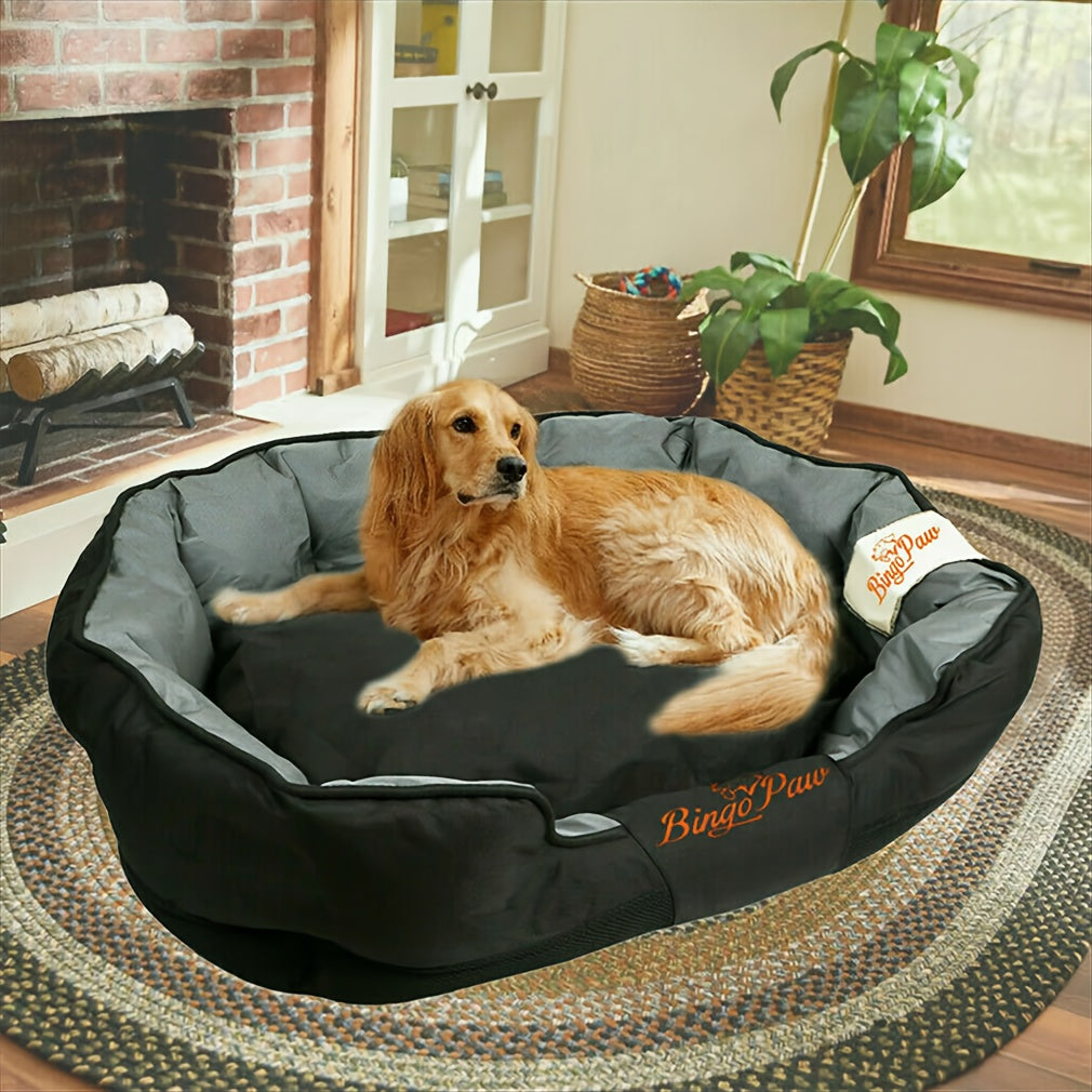 Large Heavy Duty Dog Bed - Waterproof Thicken Pet Sofa with Removable Cushion