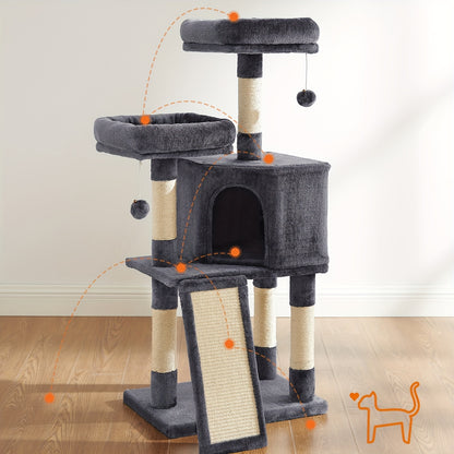 Feandrea Cat Tower – Compact Comfort for Cats of All Ages