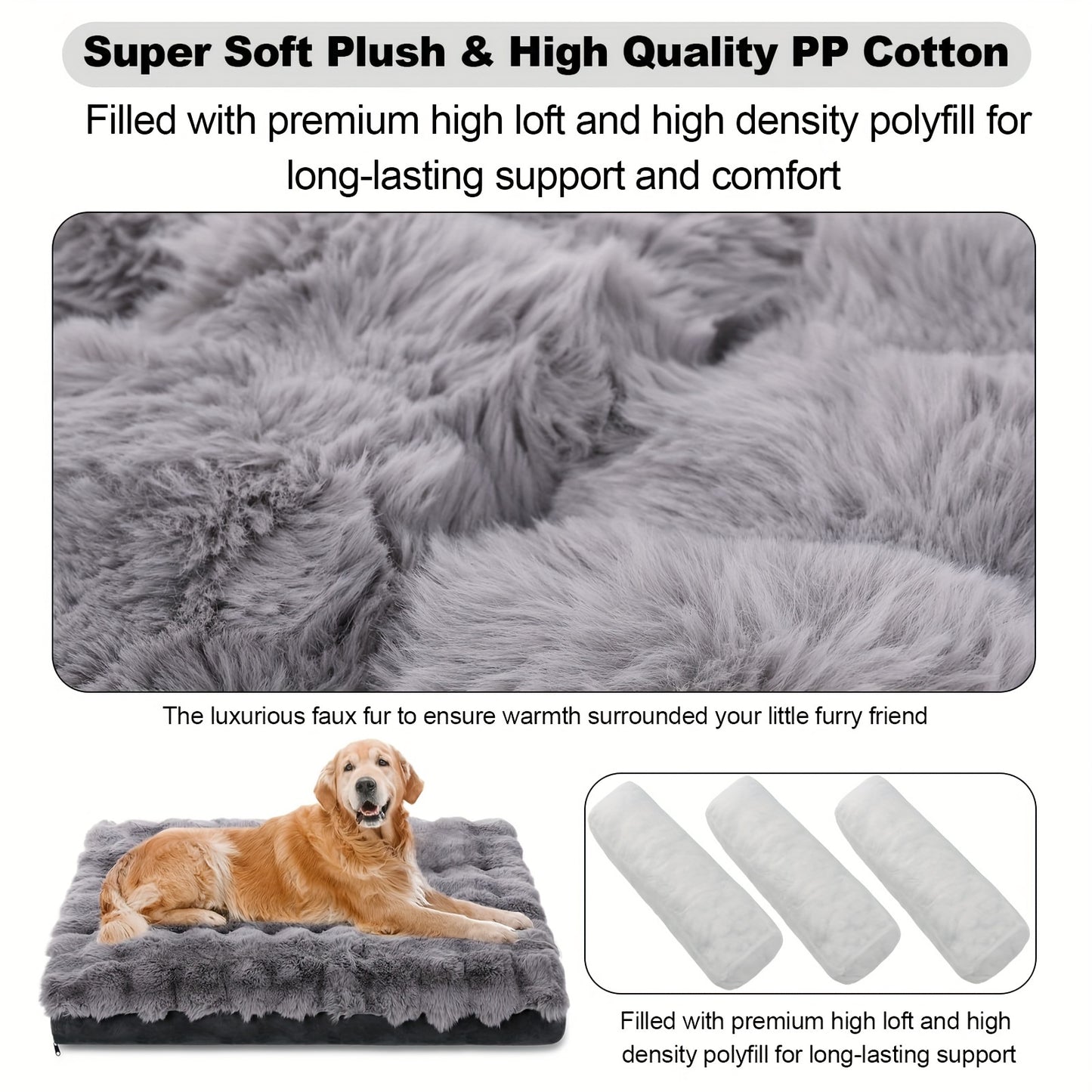 Extra Large Orthopedic Dog Bed – Plush Comfort for Large Breeds