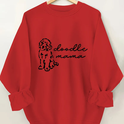 Women's Casual "Doodle Mama" Crew Neck Sweatshirt – Cozy All-Season Comfort