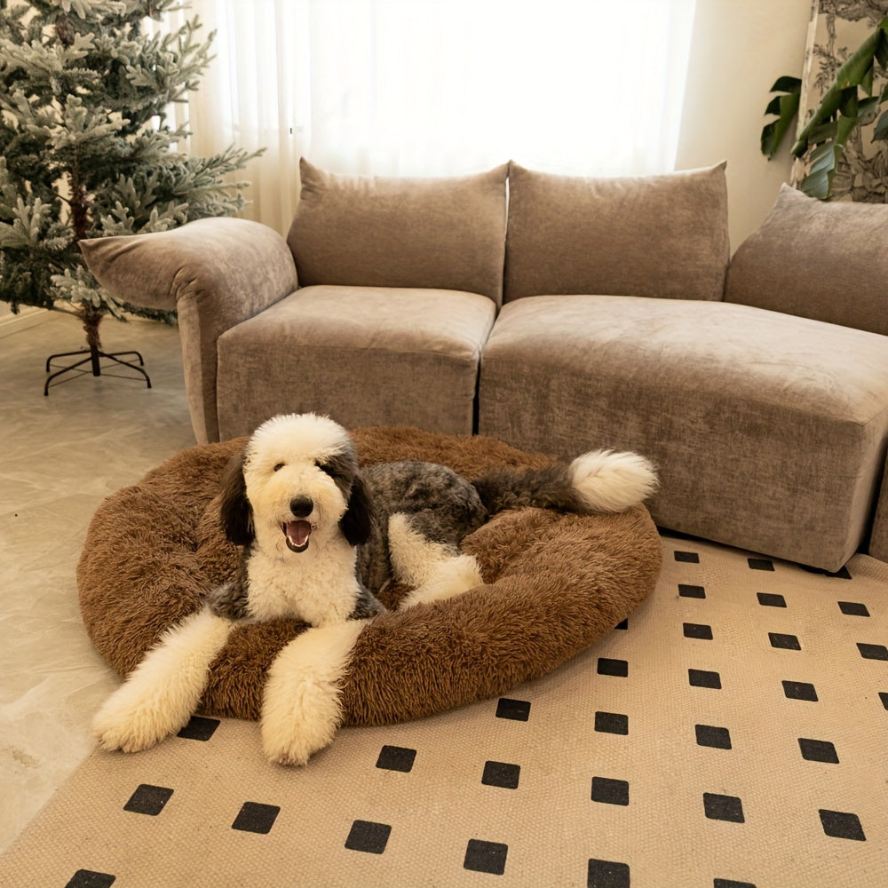 Ultimate Calming Plush Pet Cushion Sofa Bed