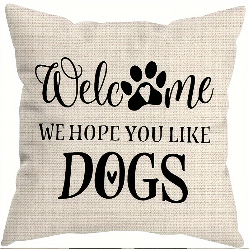 4pcs Funny Dog Lover Throw Pillow Covers – Humorous Canine Designs for Dog Enthusiasts