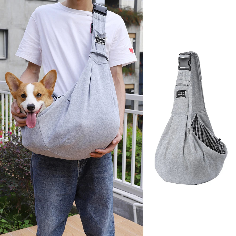 Pet Dog Carrier Bag - Outdoor Travel Sling for Puppies and Small Dogs