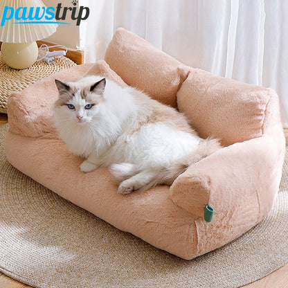 Luxury Cat Bed Sofa - Winter Warm Cat Nest Pet Bed